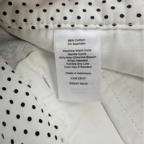 Talbots NWT Paisley Capri Skimmer Pants Size 10 Petite - Picture 4 of 11